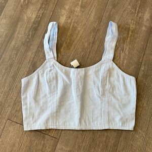 AERIE cropped corset tank top 🤍